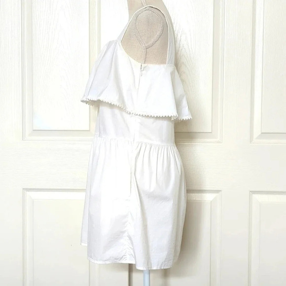 Rebecca Minkoff Palm Poplin Lace Trim Casual Dress - Picture 5 of 7